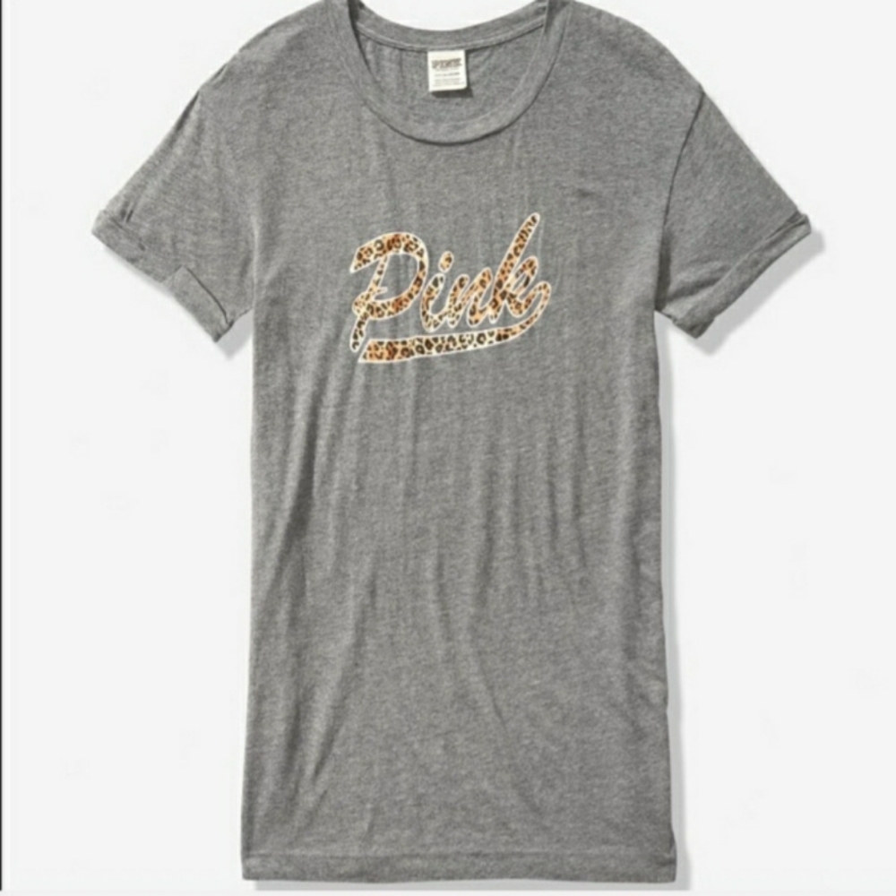 Pink leppard graphic tee